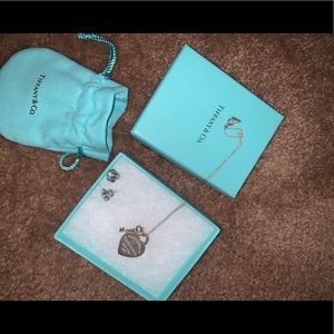 Tiffany heart and key necklace